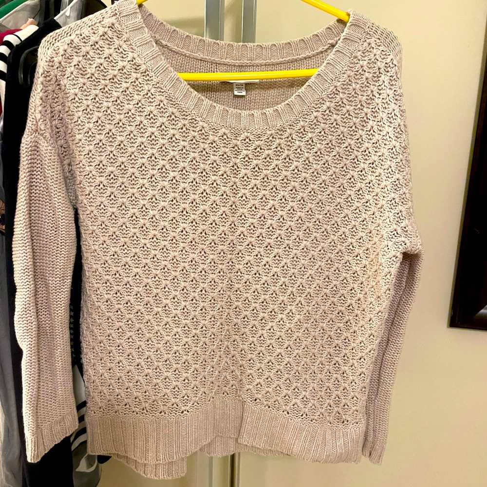 3/4 Length Sleeve khaki Sweater